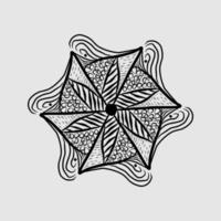 Abstract vector, black and white radial style vector