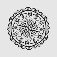 Abstract vector, black and white radial style vector