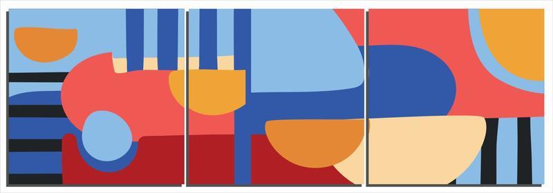 Set of abstract geometric backgrounds for banner, poster, template, social media post or story, flyer, cover, etc. Modern shape design with space for text. Concept of social networks.