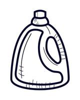 detergent laundry bottle vector