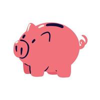 piggy bank icon vector