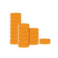 stack of coins vector