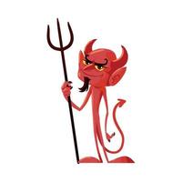 personaje del diablo de halloween, icono vector