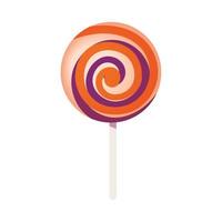 round candy in stick vector