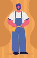 worker construction profession vector