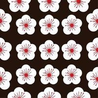 sakura flowers pattern vector