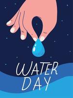 water day poster vector