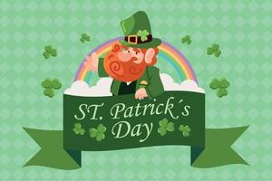 st patricks day invitation card vector