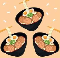 soup japanese food vector