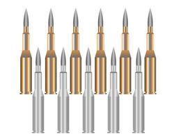 bullets for the machine on a white background vector