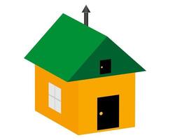 house for shelter on a white background vector