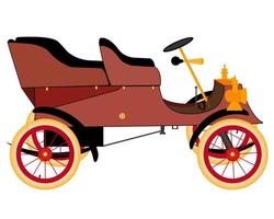 old car for a ride on a white background vector