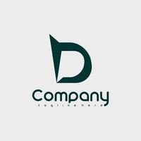 simple and modern vector company logo design idea with abstract shape