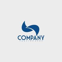 simple and modern vector company logo design idea with abstract shape