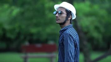 A young engineer student walking HD video. video