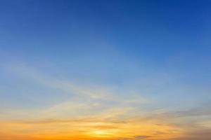 Colorful sky during sunset photo