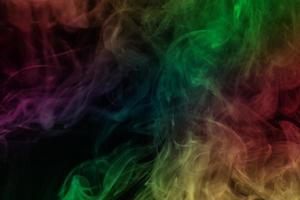 colored smoke isolated on white background photo