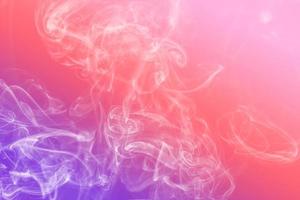 colored smoke isolated on white background photo