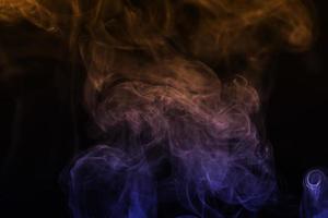 colored smoke isolated on white background photo