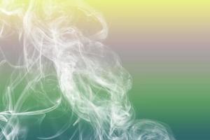 colored smoke isolated on white background photo