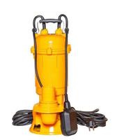 Submersible industrial pump for fast pumping of sewage. photo