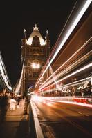 Tower Bridge at night, London photo