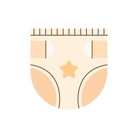 girl baby panty vector