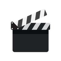 black clapper board vector