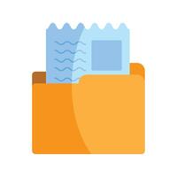 folder with file document vector