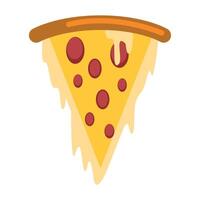 italian pizza fast food vector