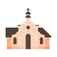 church building facade vector