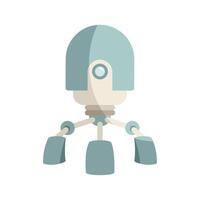 gray robot with three legs vector