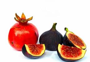 fresh figs isolated on white background photo