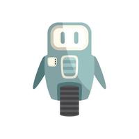 robot gris con rueda vector