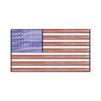 usa flag emblem vector