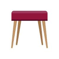 dresser wooden chair vector