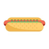 comida rápida de hot dog vector