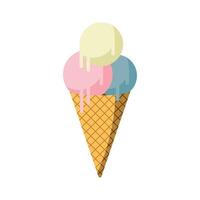 ice cream delicious vector