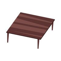 icono de mesa de madera vector