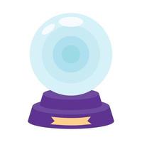 magic crystal ball vector