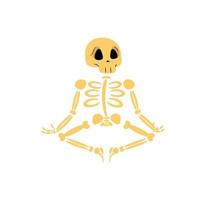 skeleton sitting pose vector