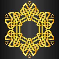 abstract ornament pattern with celtic knot style vector