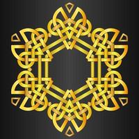 abstract ornament pattern with celtic knot style vector