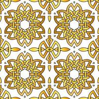 abstract ornament pattern with celtic knot style vector
