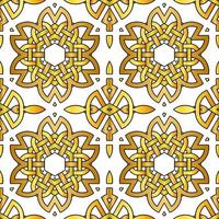 abstract ornament pattern with celtic knot style vector