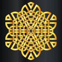 abstract ornament pattern with celtic knot style vector