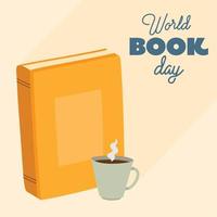 book day lettering vector