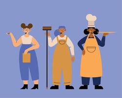 group female different professions