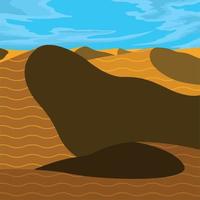 dry desert landscape vector