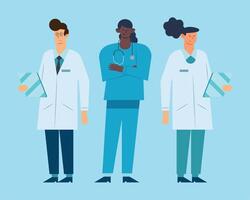 doctors medical staff vector